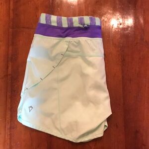 Kids mint green and purple ivivva shorts never worn